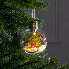 Елочный шар «Листочек»1 LED