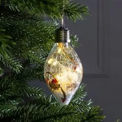 Елочный шар капля 5 LED