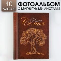 Фотоальбом «Наша семья», 10 магнитных листов, 25 х 19 см