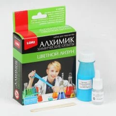 Химические опыты «Лизун», синий
