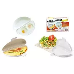 Форма 2 в 1 для приготовления омлета и глазуньи в микроволновке Egg and Omelet wave