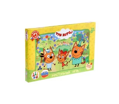 Настольная обучающая игра-ходилка Три кота — весело учим счёт и развиваем внимание