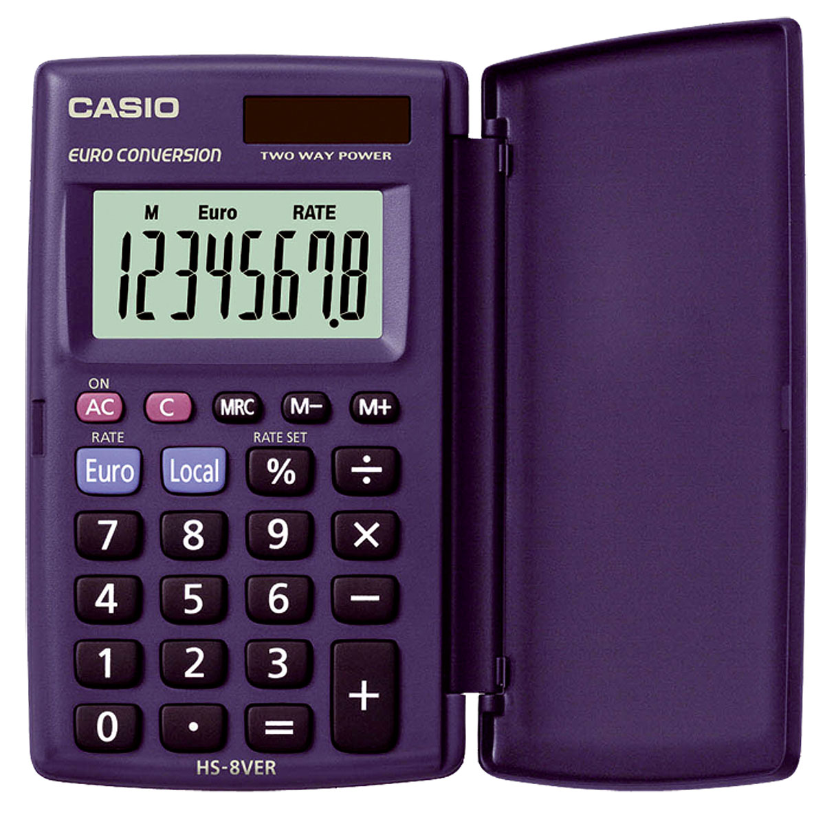  Калькулятор карманный CASIO HS-8VER-SA-EH, фото 1 