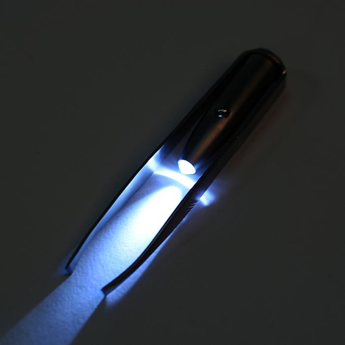  Косметический пинцет LuazON, с подсветкой, фото 4 