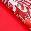 Глянцевая двусторонняя упаковочная бумага «Лабиринт», красная, 50 × 70 см: создайте уникальную праздничную упаковку!, изображение 4