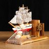 Сувенирный корабль с двумя карандашницами: создайте атмосферу морских приключений в своем интерьере., изображение 3 Сувенирный корабль с двумя карандашницами: создайте атмосферу морских приключений в своем интерьере., изображение 3