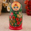 Матрёшка "Земляничка" в красном платье: символ уюта и тепла., изображение 2