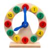 Деревянные детские часы на подставке с ярким циферблатом - увлекательный и полезный подарок для вашего ребенка., изображение 2
