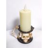 Светодиодная свеча в подсвечнике с черепами: создайте атмосферу загадочности и таинственности!