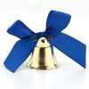 Колокольчики на булавке с бантом на выпускной, синие, диаметр 3,6 см, изображение 2