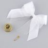 Колокольчик на булавке с бантом на Выпускной, белый, d = 2,6 см, 10 шт., изображение 5