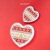 Новогодний набор тарелок сердце «Финский лес», изображение 6 Новогодний набор тарелок сердце «Финский лес», изображение 6