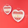 Новогодний набор тарелок сердце «Финский лес», изображение 2 Новогодний набор тарелок сердце «Финский лес», изображение 2