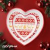 Новогодний набор тарелок сердце «Финский лес» Новогодний набор тарелок сердце «Финский лес»