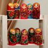 Матрёшка 7 в 1 с художественной росписью
