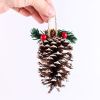 Декоративная ёлочная игрушка «Новогодний праздник» в виде шишки — 7 × 7 × 12 см, изображение 4