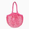 Плетёная сумка-авоська розовая — экологичный выбор для покупок и хранения, изображение 5