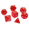 Набор красных кубиков для D&D (7 шт.) — идеальный выбор для ваших ролевых приключений