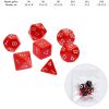 Набор красных кубиков для D&D (7 шт.) — идеальный выбор для ваших ролевых приключений, изображение 2
