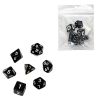 Набор черных кубиков для D&D (7 шт.) — элегантность и качество для ваших ролевых приключений​, изображение 3