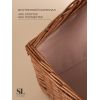 Плетеная корзина Home для пикника и хранения, 38×28×18 см, без посуды, изображение 5
