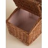 Плетеная корзина Home для пикника и хранения, 38×28×18 см, без посуды, изображение 7