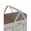 Складной стол-корзина 2 в 1 для пикника, 15 л, светло-серый, на 2-4 персоны, изображение 3