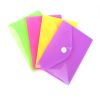 Папка-конверт Calligrata на кнопке A7, 180 мкм — рифлёная флуоресцентная «МИКС», изображение 2