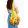 Желтая авоська из хлопка 41 х 27 см