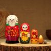 Матрёшка деревянная «Курочка Ряба» — традиционная русская игрушка из 5 кукол, изображение 17