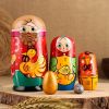 Матрёшка деревянная «Курочка Ряба» — традиционная русская игрушка из 5 кукол, изображение 9