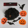 Паутина Halloween — жутко эффектный набор из 18 предметов с пауками, тыквой и летучей мышью для незабываемого Хэллоуина!, изображение 2