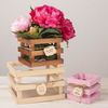 Набор из 3-х деревянных ящиков для цветов «Летай от счастья» — идеальный декор для вашего интерьера, изображение 2