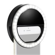  Светодиодное кольцо на телефон для селфи с тремя режимами яркости, фото 1 