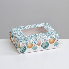 Коробка складная «Праздничная», 10 × 8 × 3.5 см