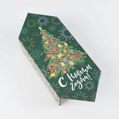 Сборная коробка‒конфета «Новогодняя ёлка», 18 × 28 × 10 см