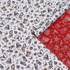 Бумага упаковочная глянцевая, двусторонняя «Новогоднее настроение», 50 х 70 см