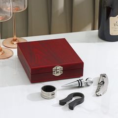 Набор для вина «Президент», 4 предмета: открывашка, пробка, кольцо, резец для фольги