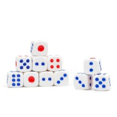 Кости игральные, 5 шт,  1.6 х 1.6 см