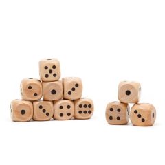 Кости игральные, 1.4 х 1.4 см,  деревянные, 4 шт