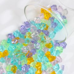 Светящийся декор камешки "Льдинки" микс, 250гр(350шт) / 1,5см