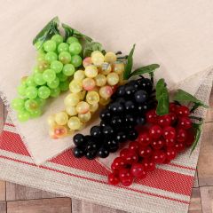 Муляж «Виноград матовый» 19 см, микс