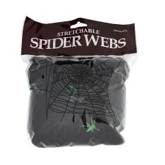 Черная искусственная паутина - декор для Хэллоуина