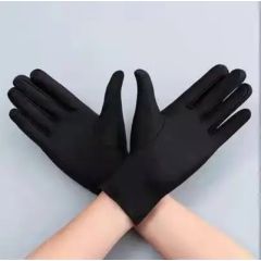 Перчатки черные из лайкры