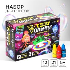 Набор для опытов «Фиксиопыты» 12 опытов, 21 предмет