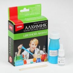 Химические опыты «Лизун», синий