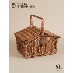Плетеная корзина для пикника Home, 38 х 28 х 18 см