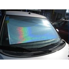 Автомобильная ролл шторка на стекло, солнцезащитная, 50 x 125 см, цвет хром
