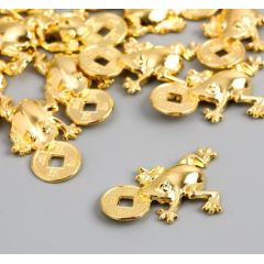 Кошельковый талисман «Жаба с Фэн-шуй монетой»