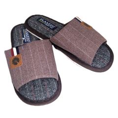 Мужские домашние тапочки, цвет кофе